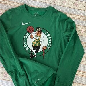 Nike Green Boston Celtics Long Sleeve Tee